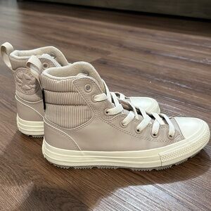 Taupe Converse Chuck Taylor Berkshire HI Boot -Water repellent.
